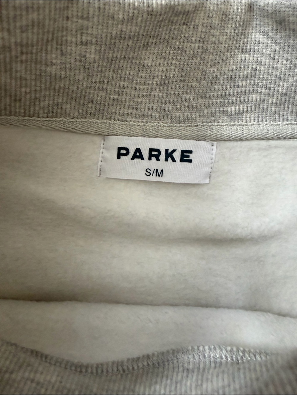 NWT Authentic PARKE Valentine Varsity Fleece Retro Trending Mockneck size s/m - Picture 9 of 15
